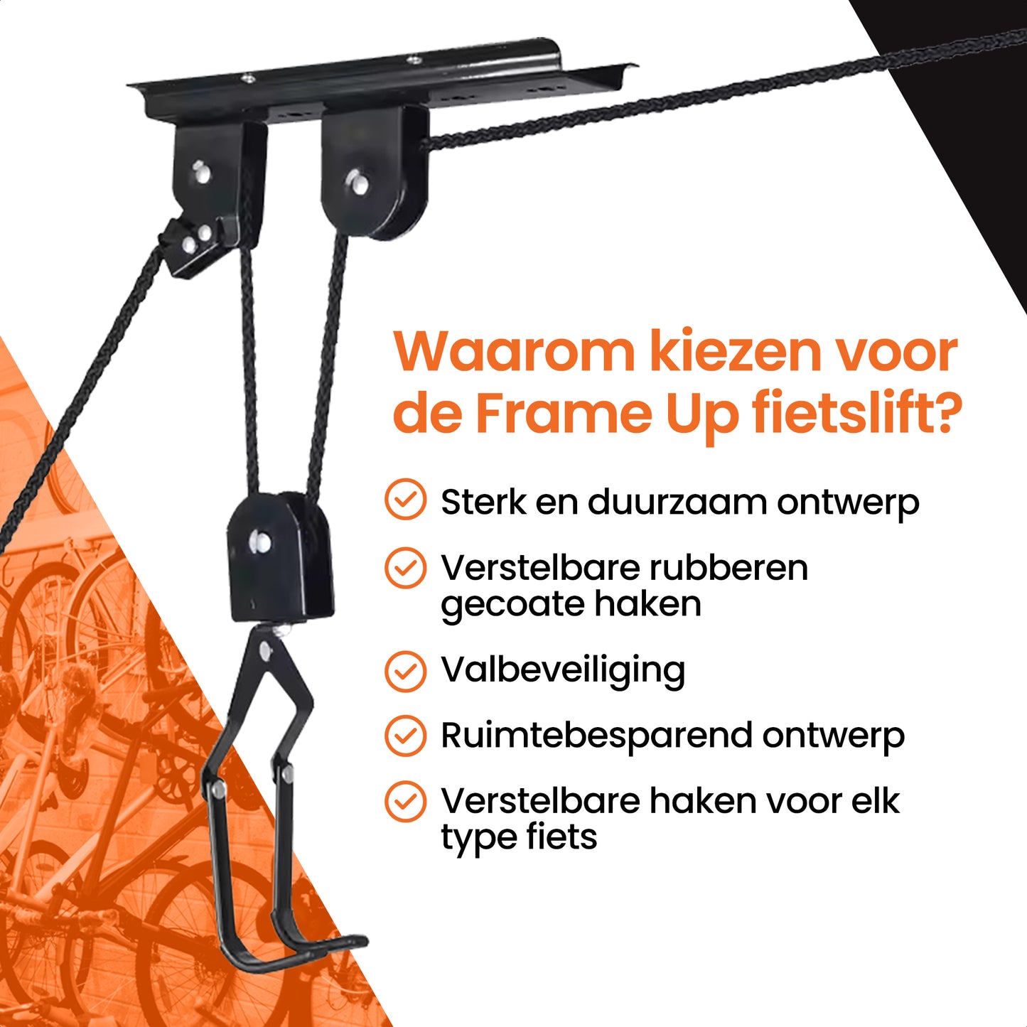 Fietslift fiets ophangsysteem met 30 KG Draagkracht