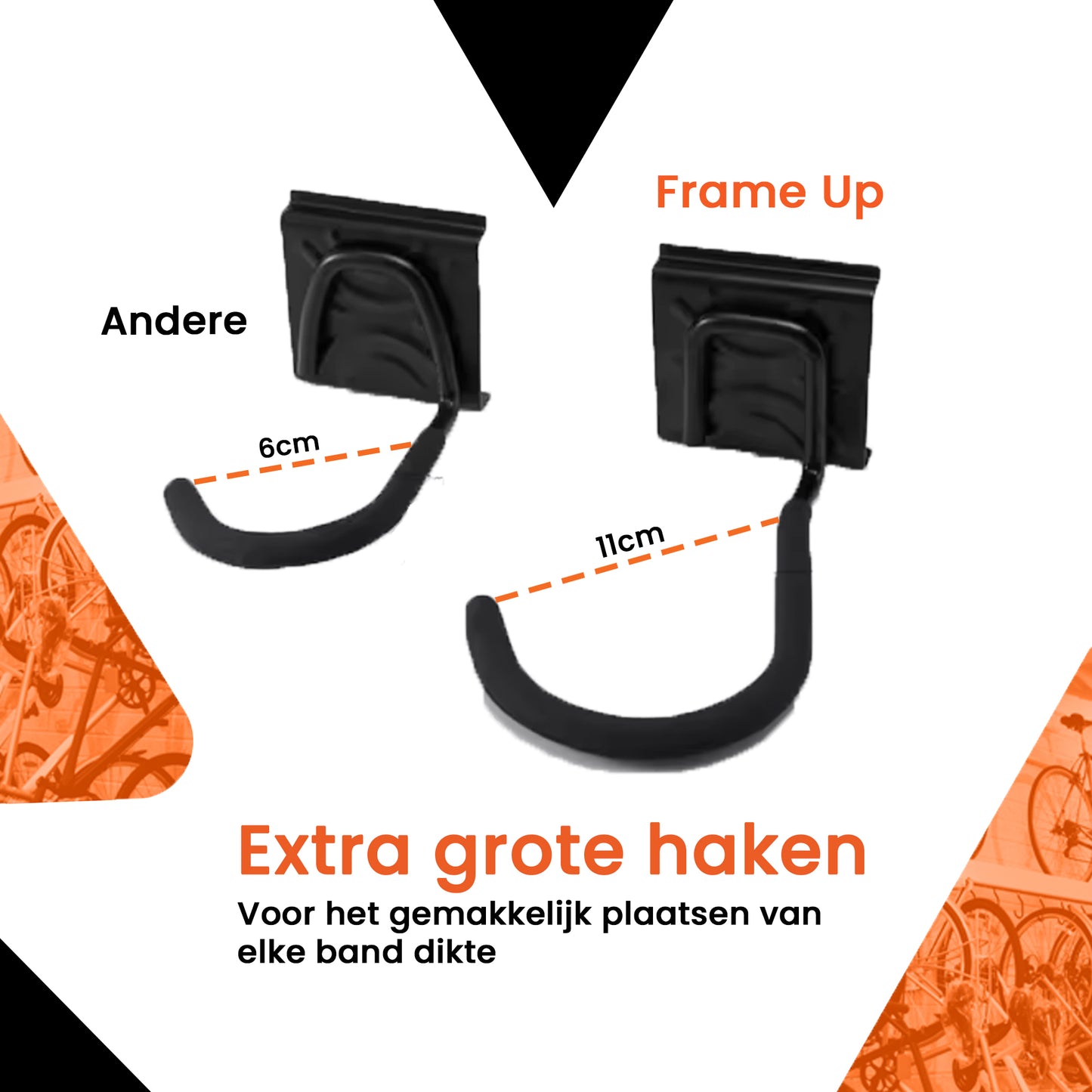 Fiets ophangsysteem voor 4 fietsen