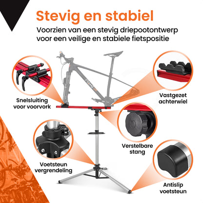 Professionele fiets montagestandaard