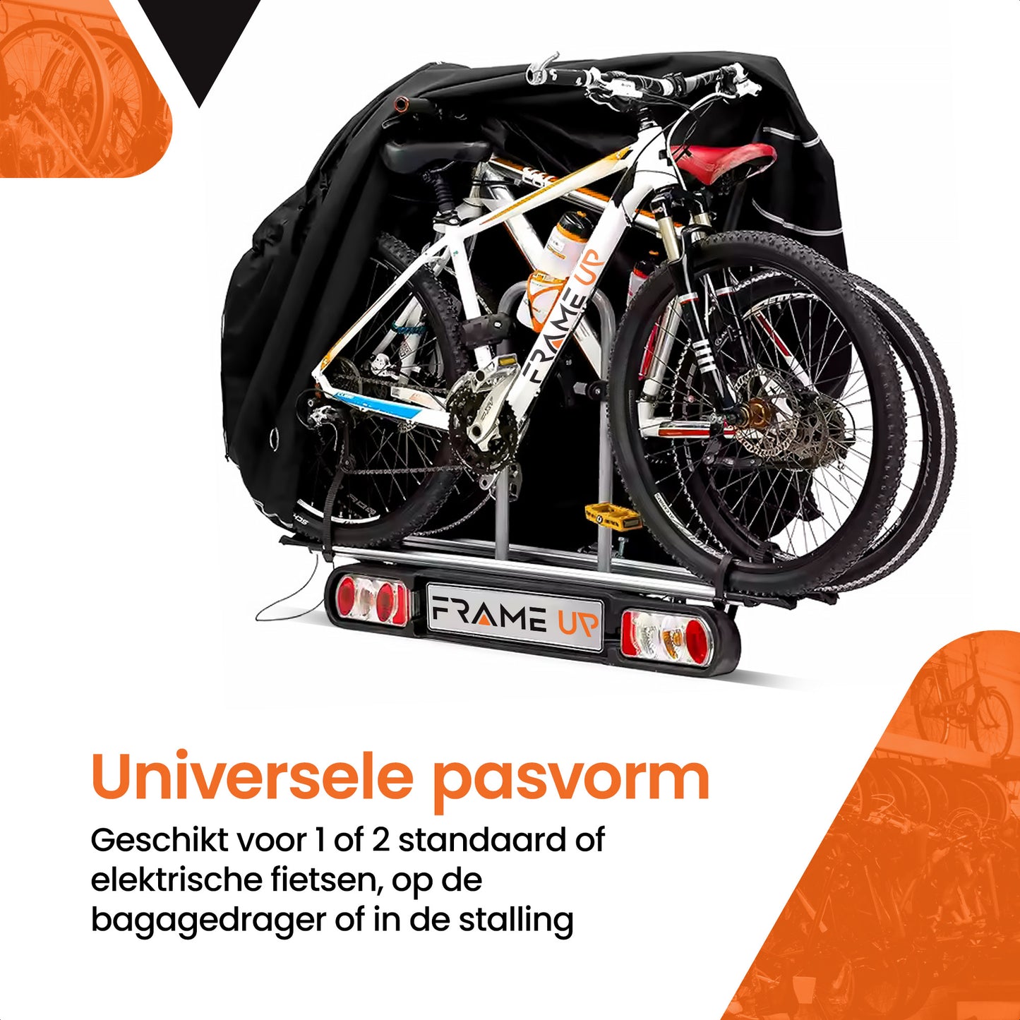 fietshoes voor 1 of 2 fietsen waterdicht