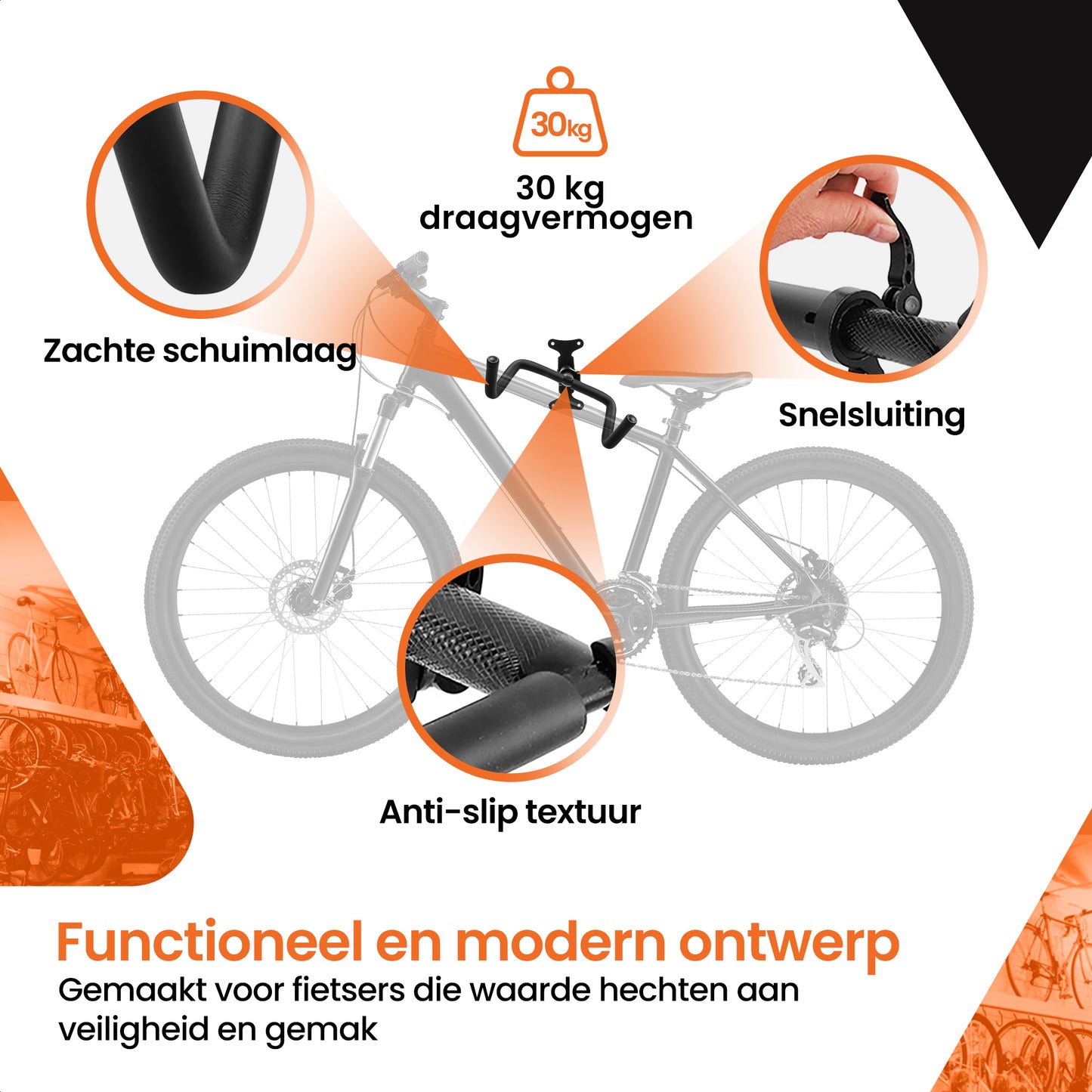 fiets ophangsysteem muurbeugel