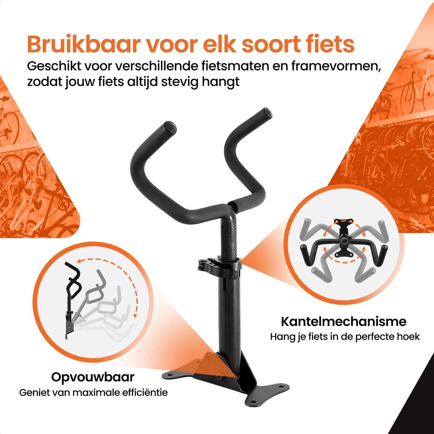 fiets ophangsysteem muurbeugel