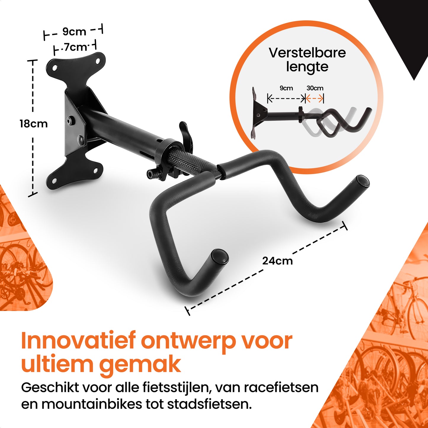 fiets ophangsysteem muurbeugel