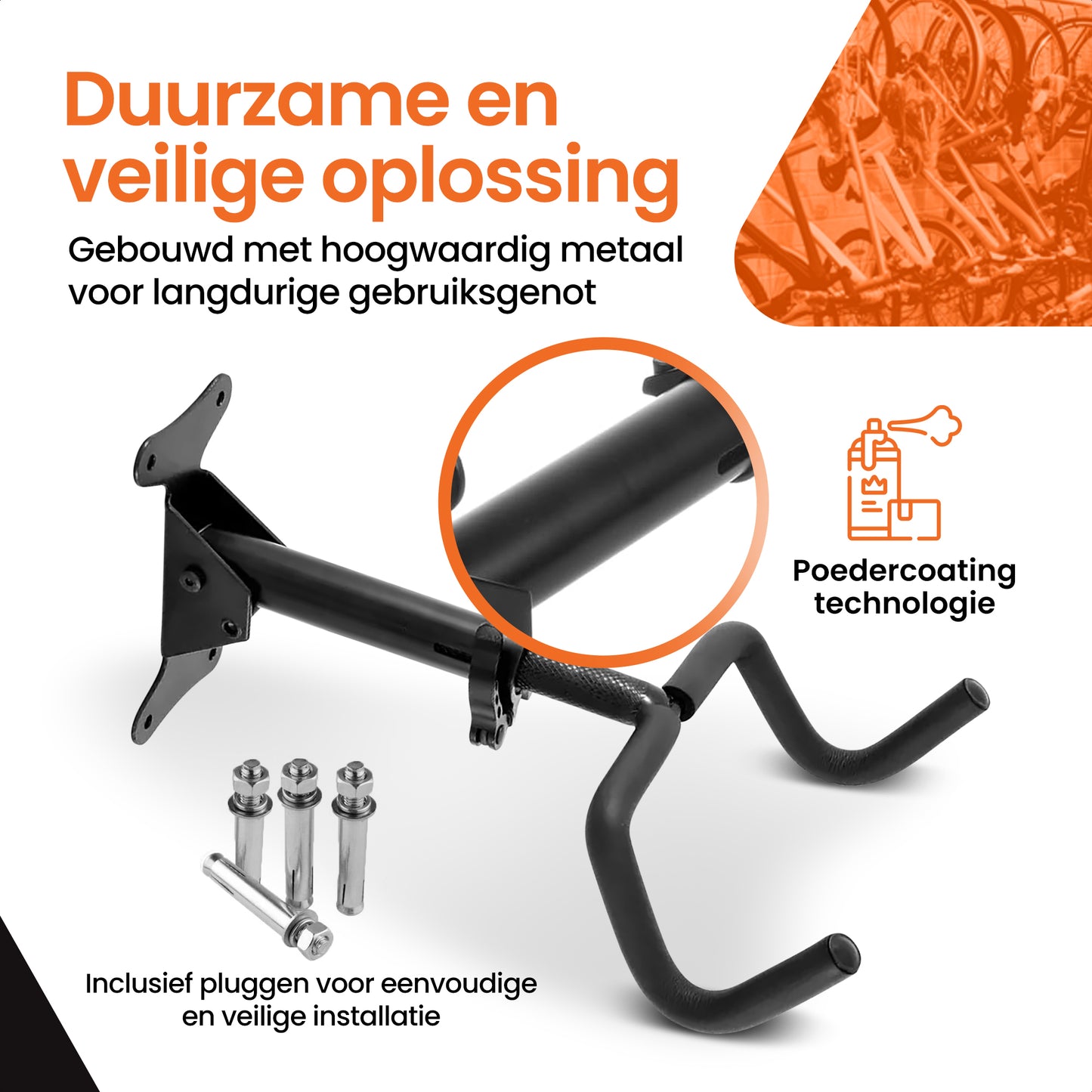 fiets ophangsysteem muurbeugel