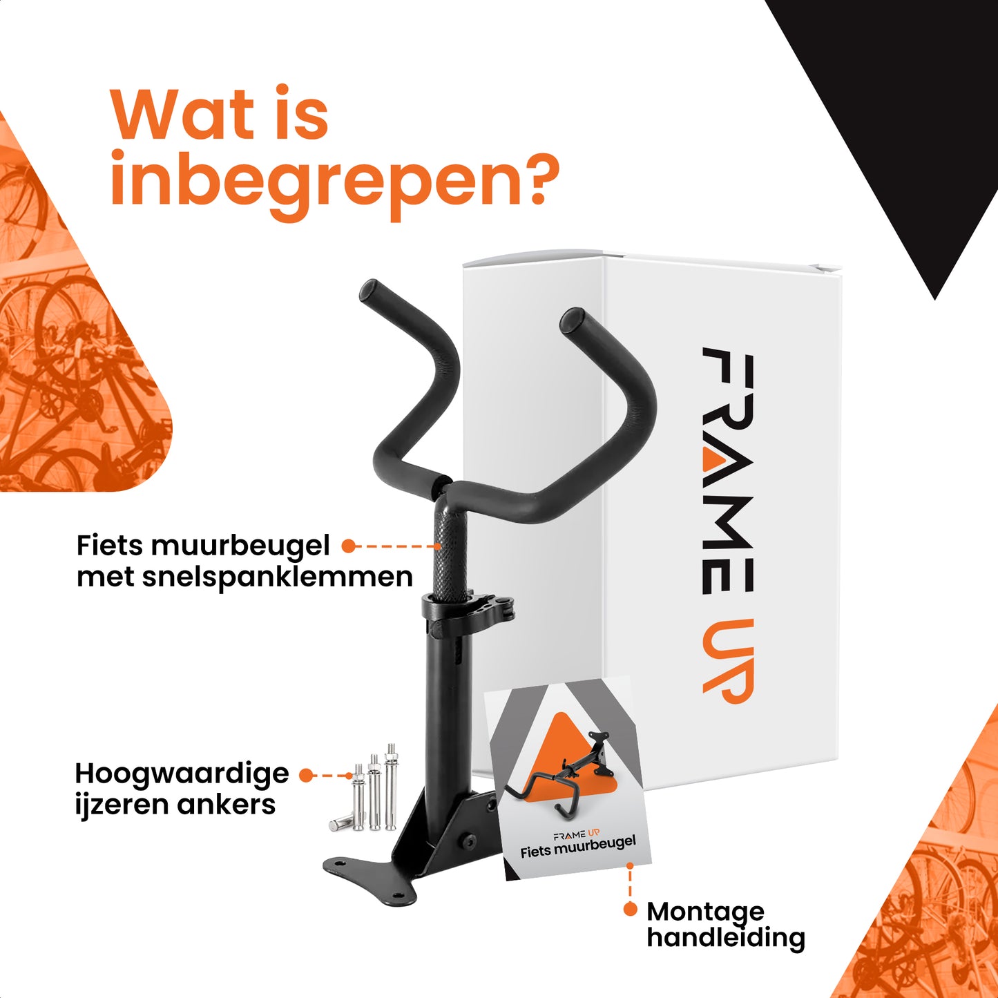 fiets ophangsysteem muurbeugel