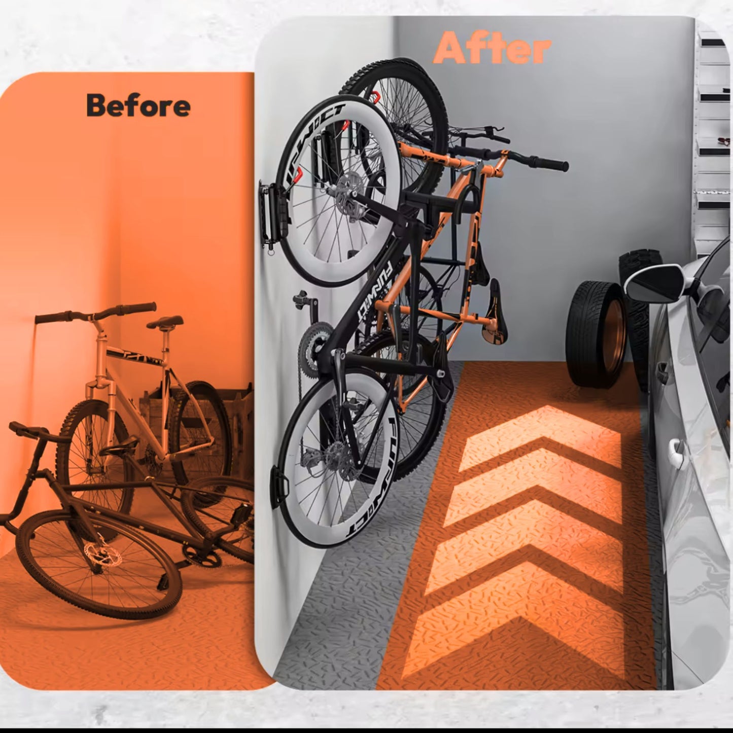 Fiets Ophangsysteem draaibaar voor 2 fietsen