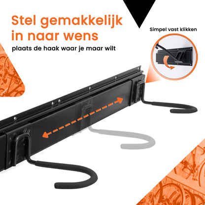 Fiets ophangsysteem voor 4 fietsen