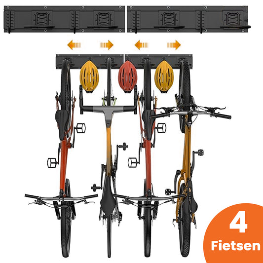 Fiets ophangsysteem voor 4 fietsen