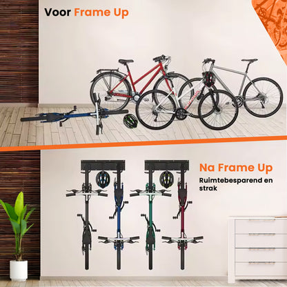 Fiets ophangsysteem voor 4 fietsen